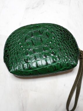 CROC Leather Cosmetic Bag